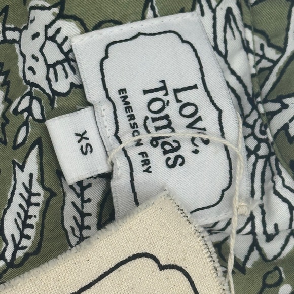 Tuckernuck LUCY 4 SHORT SLEEVE DRESS - ARLES GOTHIC OLIVE Emerson Fry OVERSIZED! - Picture 9 of 12